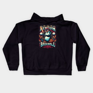 Penguin Baseball Tribute - Penguin Baseball League Kids Hoodie